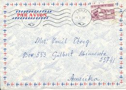 Finland Air Mail Cover Sent To USA Lohja 11-3-1968 - Briefe U. Dokumente