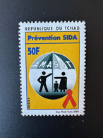 Tchad Chad Tschad 2004 Mi. 2498 Prévention SIDA AIDS Fight Maladie 50F AMASOT - Tschad (1960-...)