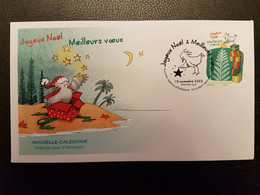 Caledonia 2022 Caledonie Merry Christmas Nativity Best Wishes Bird Noel Oiseaux Aves Natale Navidad 1v FDC PJ - Nuovi