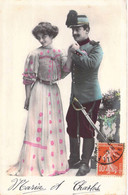 Militaria - Militaire Envoie Une Lettre à Sa Femme - Maria Et Charles  -  Carte Postale Ancienne - Patriottisch