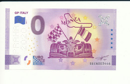 Billet Touristique 0 Euro - GP ITALY - SECQ - 2020-1 -  Perforé - N°  3446 - Autres & Non Classés