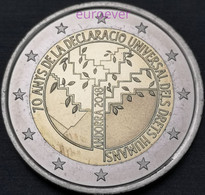 2 Euro Gedenkmünze 2018 Nr. 35 - Andorra - Menschenrechte UNC Aus BU Coincard - Andorra