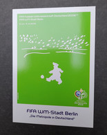 ALLEMAGNE  FDC 2006 MATCH BERLIN POSTCARD ENTIER DEUTSCHLAND FOOTBALL FUSSBALL SOCCER CALCIO VOETBAL FUTBOL FUTEBOL FOOT - 2006 – Germany