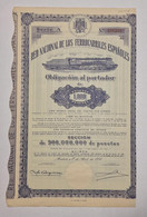 SPAIN -Red Nacional De Los Ferrocarriles Españoles-Obligación Al Portador De 1000 Pesetas Nº 106300 -1º De Abril De 1951 - Transports