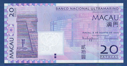 MACAO - MACAU - P.81a – 20 Patacas 2005 UNC Serie AH739986 - Macao