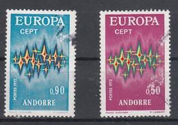 ANDORRA FRANCESA 1972 - EUROPA CEPT - YVERT 217/218º - Usados