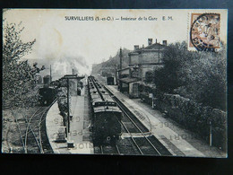 SURVILLIERS                                              INTERIEUR DE LA GARE - Survilliers