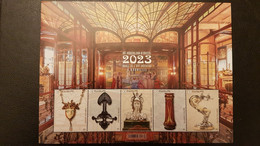 Belgium 2023 Belgique Brussels Year  Art Nouveau Interior Hotel SOLVAY Ms5v Mnh - Unused Stamps