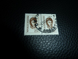 Republica Argentina - Général José De San Martin - 25 C. - Yt 881 - Sépia - Double Oblitérés - Année 1971 - - Used Stamps
