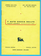 1st AUTO CACCIA RALLYE ... TRIESTE - ZAGABRIA 1966 Italy Old Programme * Car Racing Programma Programm Italia Croatia - Programmes