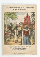 Paris L'exposition Coloniale  De 1931 Afrique Equatorial Française Aef Promenade A Chameau Enceinte Pavillon Illustré - Exposiciones