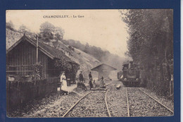 CPA [52] Haute Marne > Chamouilley Gare Station Train Chemin De Fer - Otros & Sin Clasificación