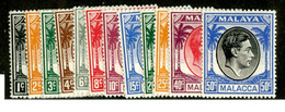 361 BCx Malacca 1949 Scott 3/14 Mnh** ( All Offers 20% Off! ) - Malacca