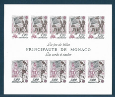 Monaco Bloc Gommé N°46** Des Timbres N°1686/1687 Non Dentelé, Europa 1989, Jeux D'enfants, Cote 310€ - Blocs