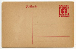 Danzig 1920's Mint 40pf. Arms Postal Card / Postkarte - Postal  Stationery