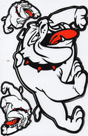Bulldogge Hund Tiere Aufkleber / Buldog Dog Sticker A4 1 Bogen 27 X 18 Cm ST093 - Scrapbooking