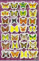 Schmetterling Insekten Tiere Aufkleber / Butterfly Sticker A4 1 Bogen 27 X 18 Cm ST140 - Scrapbooking