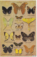 Schmetterling Insekten Tiere Aufkleber / Butterfly Sticker A4 1 Bogen 27 X 18 Cm ST412 - Scrapbooking