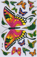 Schmetterling Insekten Tiere Aufkleber / Butterfly Sticker A4 1 Bogen 27 X 18 Cm ST563 - Scrapbooking