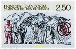 46108 MNH ANDORRA. Admón Francesa 1991 CAMPEONATOS DEL MUNDO DE PETANCA - Verzamelingen