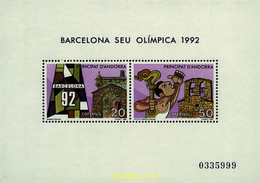 65247 MNH ANDORRA. Admón Española 1987 25 JUEGOS OLIMPICOS VERANO BARCELONA 1992 - Oblitérés