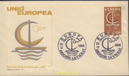 582142 MNH ANDORRA. Admón Francesa 1966 EUROPA CEPT. FRATERNIDAD Y COOPERACION - Verzamelingen