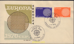 582271 MNH ANDORRA. Admón Francesa 1970 EUROPA CEPT. SOL FLAMANTE - Colecciones