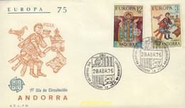 582077 MNH ANDORRA. Admón Española 1975 EUROPA CEPT. PINTURAS - Used Stamps