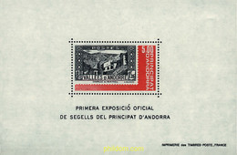 57075 MNH ANDORRA. Admón Francesa 1982 1 EXPOSICION OFICIAL DE SELLOS ANDORRANOS - Colecciones