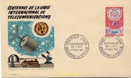 404683 MNH ANDORRA. Admón Francesa 1965 CENTENARIO DE LA UNION INTERNACIONAL DE TELECOMUNICACIONES - Colecciones