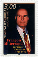 46129 MNH ANDORRA. Admón Francesa 1997 PRIMER ANIVERSARIO DE LA MUERTE DE F. MITTERRAND - Verzamelingen