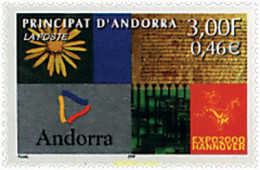 82007 MNH ANDORRA. Admón Francesa 2000 EXPO 2000. EXPOSICION UNIVERSAL EN HANNOVER - Colecciones