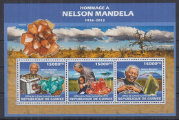 N12. Guinea MNH 2013 Flora - Minerals - Nelsons Mandela - Minéraux