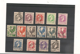 ALGÉRIE ANNÉES 1944/45 N°Y/T: 209/223 Oblitérés - Used Stamps