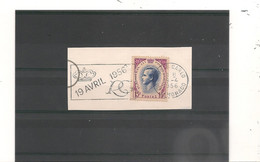 MONACO ANNÉE 1956   TRES BELLE FLAMME SUR FRAGMENT N°Y/T : 424 - Usados