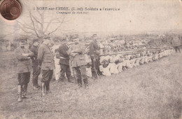 44 - Très Belle Carte Postale De   NORD SUR ERDRE   Soldats à L'exercice  Campagne 1914 1918 - Nort Sur Erdre