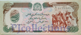 AFGHANISTAN 500 AFGANIS 1990 PICK 60b UNC - Afghanistán