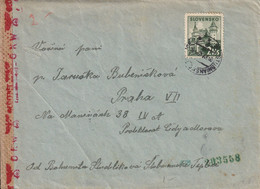 Slovaquie Lettre Censurée Tubnianski 1940 - Lettres & Documents