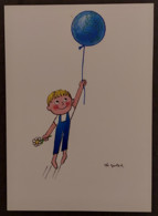 Carte Postale : L'Enfant Et Le 3e Millénaire (ballon Mappemonde) Illustration : Léo Kouper - Kouper