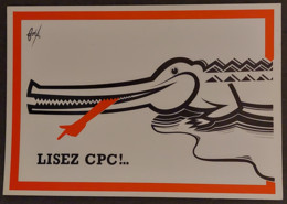 Carte Postale : Lisez CPC !... (crocodile) Illustration : Foré - Fore