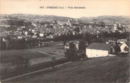 FRANCE - 46 - FIGEAC - Vue Générale - Librairie Vertuel - Carte Postale Ancienne - Figeac