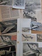Lot De 15g De Coupures De Presse De L'aéronef Américain Northrop X-4 - Aviazione