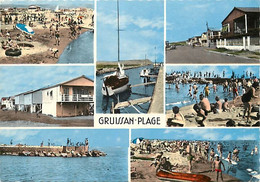 - Cpsm -ref-AC418- Aude - Gruissan Plage   - Souvenir De ..- Multi Vues - - Capendu