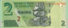 BILLETE DE ZIMBABWE DE 2 DOLLARS DEL AÑO 2019 SIN CIRCULAR (UNC) (BANKNOTE) - Zimbabwe