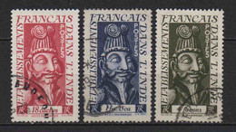 Inde - 1952 - Divinités - N° 255 à 257 - Oblit - Used - Oblitérés