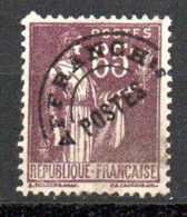 Préoblitéré Yvert N° 73 - 65c Paix Oblitéré 1°tirage Surcharge Haute - 1893-1947