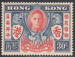 HONG KONG  SCOTT NO 174  MINT HINGED  YEAR  1946 - Neufs