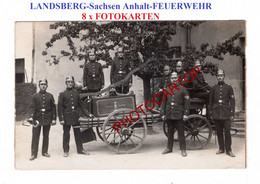 LANDSBERG-FEUERWEHR-POMPIERS-Technik-Uniform-8x FOTOKARTEN- - Sapeurs-Pompiers