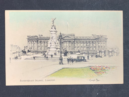 1952 Old Postcard - Carte Ancienne - UK - London Buckingham Palace Oblit. 2 August 1952 à Cricklewood Pour Asnières Fr - Buckinghamshire
