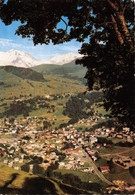 [74] MÉGÈVE - VUE GÉNÉRALE ET LE MASSIF DU MONT-BLANC - CPSM GF DENTELÉE 1965 - Megève